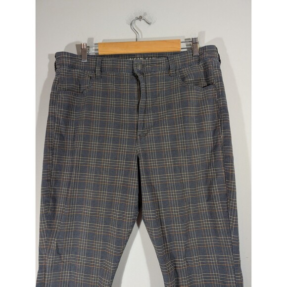 American Eagle Womens Plaid Super High Rise Jegging Pants Sz 18 Preppy Academia - Picture 3 of 8